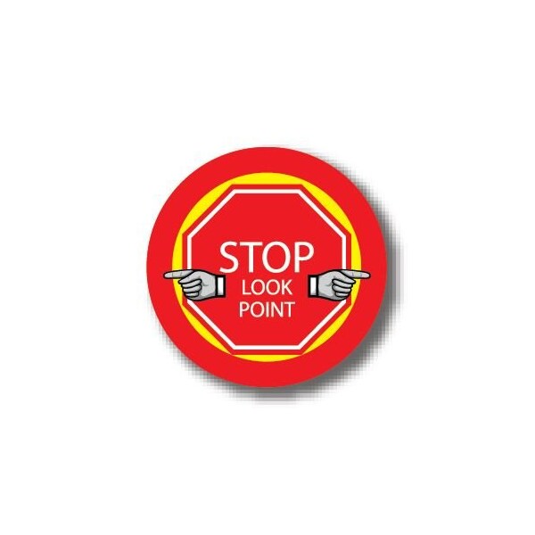 Ergomat 17in CIRCLE SIGNS - Stop Look Point DSV-SIGN 289 #1872 -UEN - main